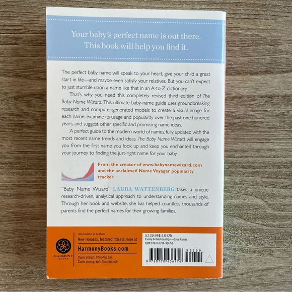 The Baby Name Wizard book paperback - Picture 2 of 2